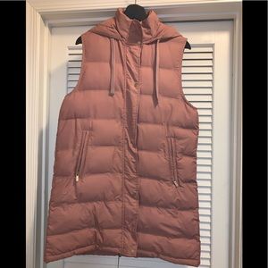 Zara Long Puffer Vest